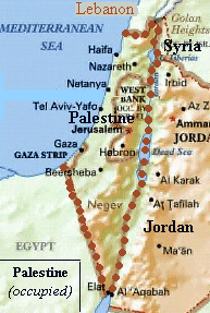 Map of Palestine